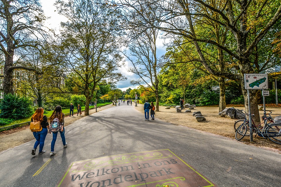 The Vondelpark is a public urban park of 47 hectares (120 acres) in Amsterdam, Netherlands. 